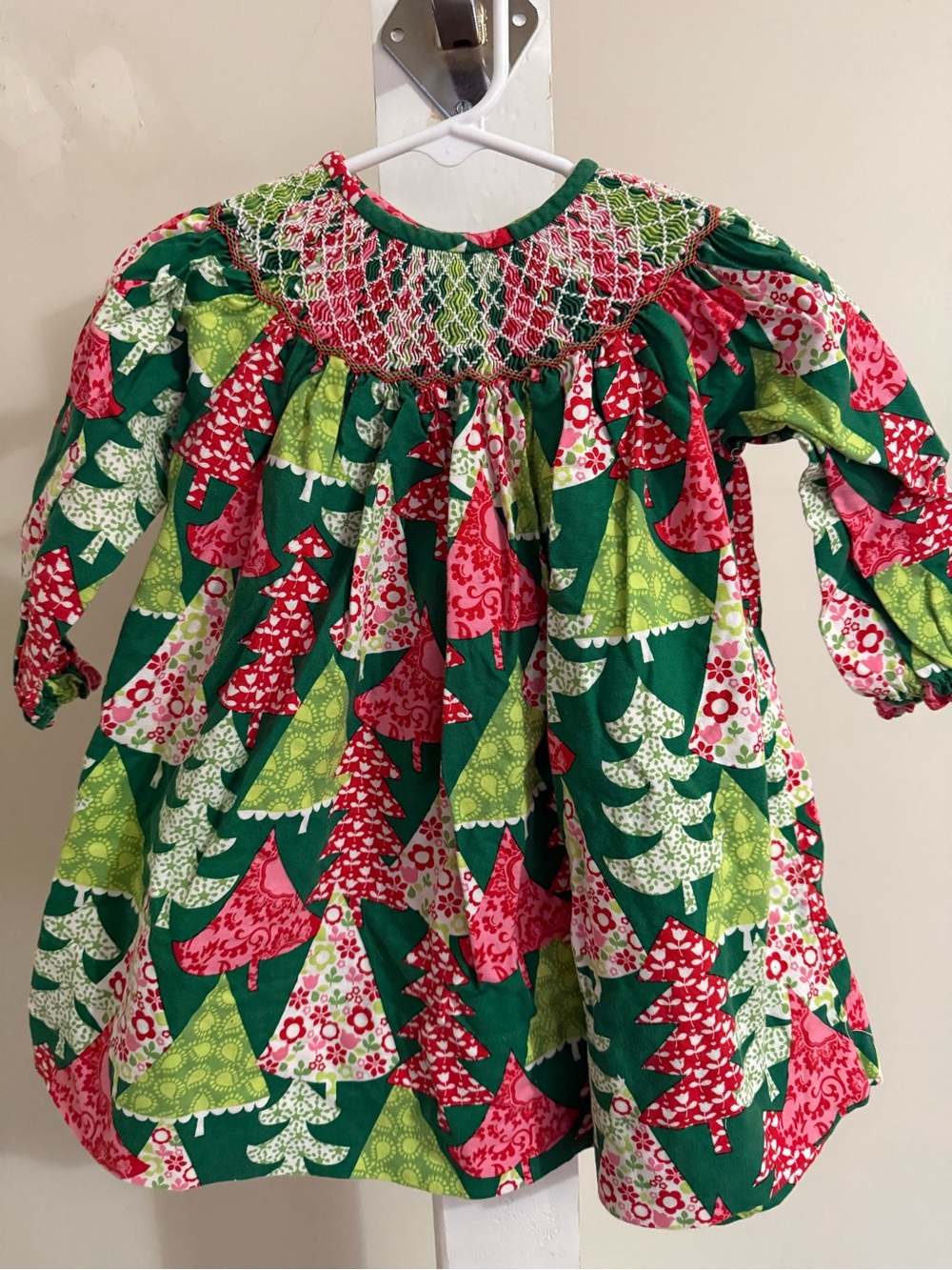 Little Threads Smocked Christmas Dress